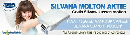 Gratis molton bij Silvana Support kussen