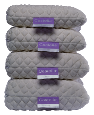 Castella Orion latex kussen met gratis Molton sloop